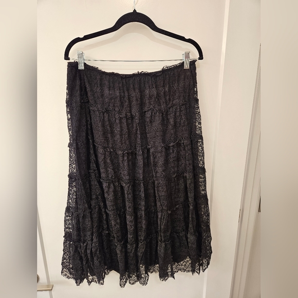 Max Studio Dresses & Skirts - NWT - Lace "Max Studio" Black Skirt - Size L